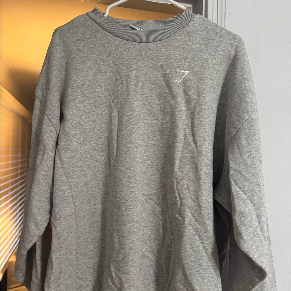 Gymshark Heather Gray Crewneck Top